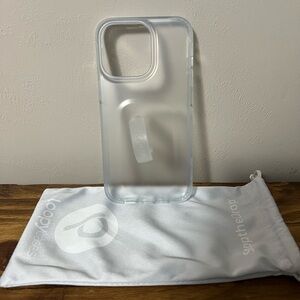Loopy case, iPhone 13 Pro, matte clear righty case